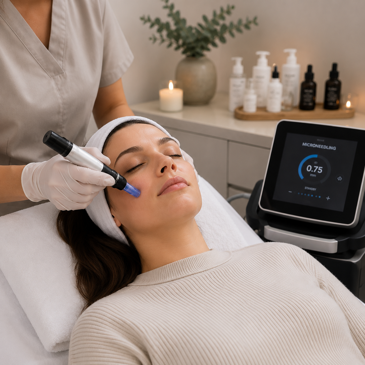 Microneedling ansiktsbehandling i Växsjö för frisk hud